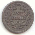 1838-o Seated Liberty Dime  Sharp Xf Details