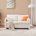 Modern Cloud Sofa Couch For Living Room 60  Loveseat Sofa Plush Chenille Fabric