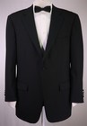 Samuelsohn Tuxedo Black 1-btn Notch Lapel Super 100s Wool Formal Suit 42r