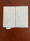 Pair Ol20 Upper Canada  Ontario Law Revenue Stamps  Used 1864 40 Cents Ff