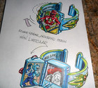 Original Color Art Mighty Morphin Power Stash Toy Armband  Linticular Burgerking