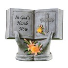 Solar Prayer In God s Hands Now Garden Statue Cemetery Memorial Grave Yard Decor