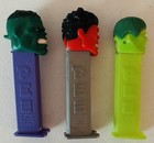 Incredible Hulk - Lot Of Three - Pez Dispensers - Including New Red-face Release