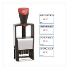 Cosco 2000plus 4-in-1 Message Date Stamp  5 Years  1 75 X 1 12  Red blue Ink