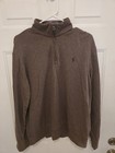 Polo Ralph Lauren Men s Brown Half-zip Sweater Pullover Size M Cotton Blend