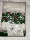 Vintage New Christmas Tablecloth 60   x104    Mistletoe