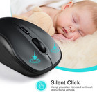 Wireless Mouse  2 4ghz Usb Cordless Mouse For Laptop  Compact Silent Mice  4 But