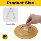 20 Pcs Plate Hangers For The Wall  Invisible Adhesive Picture Hangers Plate Hold