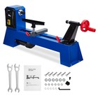 14  X 20  Benchtop Wood Lathe Power Wood Turning Lathe 400w W  4 Variable Speeds