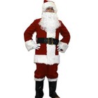 Merry Christmas Santa Claus Costume Suit 5pc Set Adult Cosplay Party Outfit Gift
