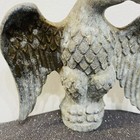 Vintage Heavy Cast Metal American Eagle Flagpole Flag Pole Topper Finial
