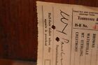 Antique Rare 1921 Tennessee   North Carolina Railroad Co  Ticket Stub Hartford
