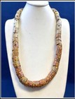 Antique Venetian Millefiori African Trade Beads Glass Strand Necklace