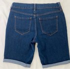 Old Navy Dark Blue Denim Bermuda Shorts With Rolled Cuffs  Size 2
