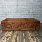 Antique Fels Naptha Soap Wood Shipping Crate Box 28   x13   x7    - Vintage Wooden
