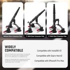Neewer Triple Suction Cup Car Mount Kit With 2in1 Extension Pole  selfie Stick