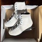 American White Tricot Lined Ladies Figure Ice Skates Size 6 Style 522