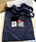 Nib Auth Chanel Beaute Vip Gift Blue Shopper Tote   Charms