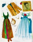 Vintage Uncut Maureen O hara Paper Dolls rare  1 Top Marilyn  Henry Reproduction