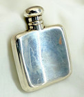Antique Sterling Silver Hip Flask - 41 Grs     Birmingham 1897 - Fast Shipping