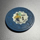 Vintage The Dunes Hotel  Las Vegas  Nevada  1 Casino Chip 