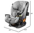 Chicco Onefit Max Convertible Booster Baby Car Seat W  Cleartex In Ash Grey New
