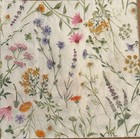 1- Paper Napkins For Decoupage Floral Print Luncheon Size
