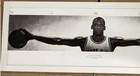 New White Framed Acrylic Textured Michael Jordan Wings Poster Size 24   x65    Print