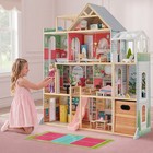 Wooden Dollhouse Playset With Accessories Furniture 4 Story 4 5  Doll Play House