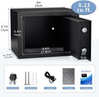 Digital Electronic Safe With Keypad Steel Security Lock Box For Cash Jewelry