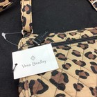 Vera Bradley Leopard Printcrossbody Bag Small Tan Brown Zip Top Adjustable Strap