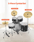 3-piece Cymbal Pack For Drum Set 14  16  20  Crash Ride Hi-hat Cymbals