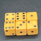 Vintage Butterscotch Bakelite Dice 3 Pairs 5 8 