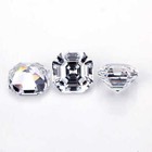 Cubic Zirconia Faceted Aaa Brilliant White Clear 10mm  Asscher  Loose Gemstone