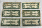   1923 One Dollar Notes  1 Silver Certificates G-f Low Bill Blue Large Us Rare   