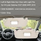Pair Gray Side Sun Visor For 2007-2010 Chrysler Sebring 1hw51dw1aa 1hw52dw1aa