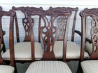 Set 8 Dining Chairs Lion Ball Claw Feet English Chippendale French Empire Eight