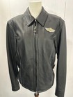 Harley Davidson 03 Vintage 100th Anniversary Motorcycle Leather Jacket Women s M