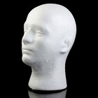 Male Mannequin Head Foam Wig Stand Manikin Head Wig Cap Holder 