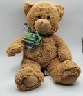 Dean Tan Teddy Bear Light Brown Navy Green White Striped Bow First   Main   1794