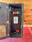 Antique Western Electric 317 P Solid Oak Wall Telephone Modified For Current Use