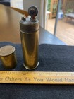 Vintage Ww2 Tunisia Battle Brass Coin Shell Petrol Lighter Trench Art Lighter