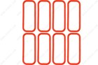 Ls1 Ls6 And Fast Cathedral Port Intake Manifold Gasket Seal Set 5 7l Ict 551281