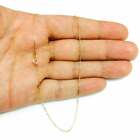 14k Solid Yellow White Or Rose Gold  7mm Diamond Cut Dainty Cable Necklace Chain
