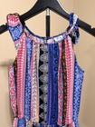 Joey B Colorful Boho Patchwork Sleeveless Girls Romper Size 10 12