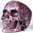 5 0  Lepidolite  carved Crystal Skull  Realistic  Crystal Healing