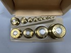 Vintage Ohaus Brass Metric Calibration Weight Set W  Case 1g-1kg Lab Scale