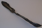 1847 Rogers Charter Oak Twisted Butter Knife Silverplate Antique 1906 Mono  d 