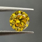 2 00 Ct Yellow Round Cut Lab Grown Cvd Diamond Natural D Color Vvs1 Clarity