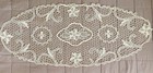 Pair Antique Table Runners Doilies Handmade Needle Lace 34  X 15  Pretty